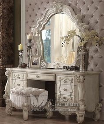 meja rias klasik ukir eropa