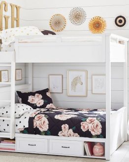 ranjang tingkat kayu mahoni