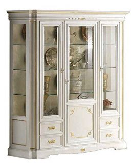 lemari pajangan kayu solid