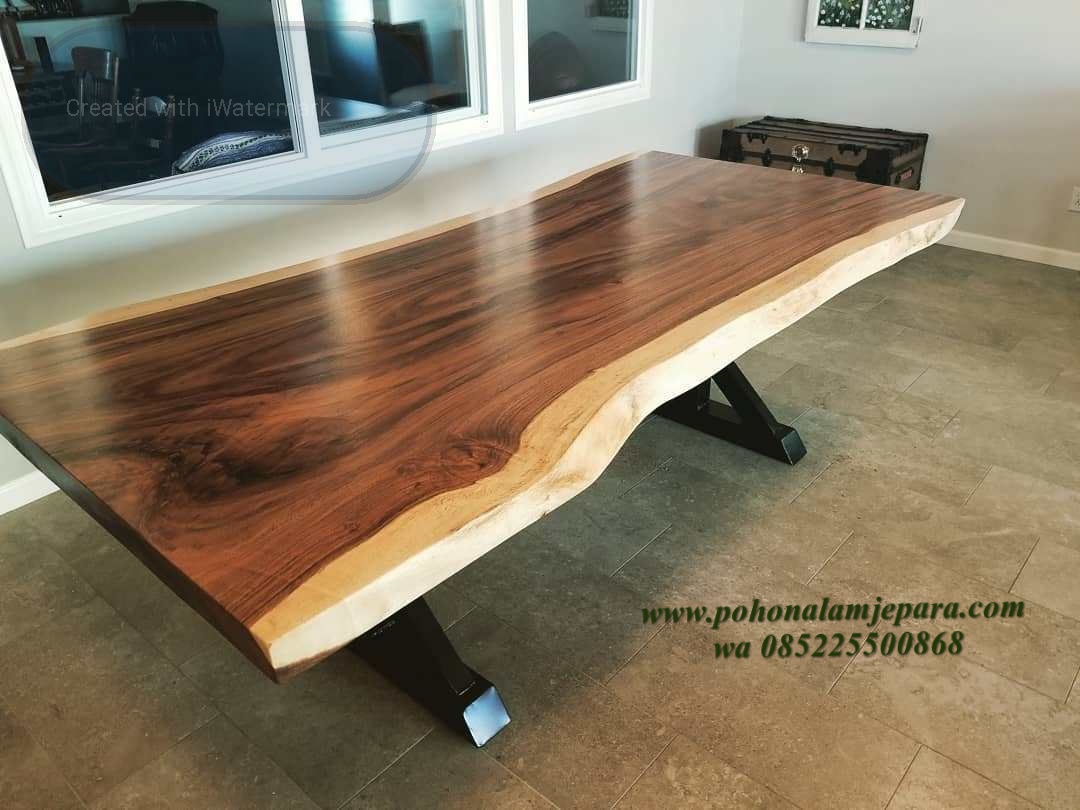 meja makan trembesi suar Meja makan kayu suar kayu lebar
