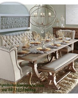 meja makan bangku sofa