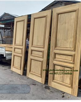 Pintu rumah kayu jati minimalis