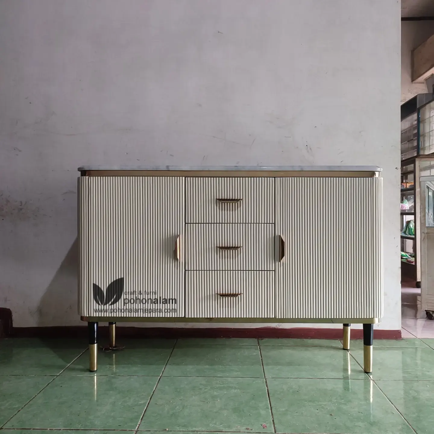 meja konsul stainless steel marmer Meja konsol meja tembok hias marmer stainless