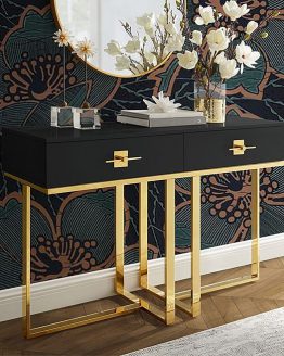 Meja konsol hias stainless steel