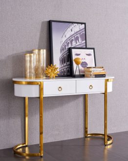 Meja konsul meja tembok stainless steel