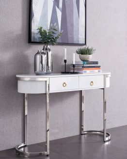 Meja konsul meja tembok stainless steel