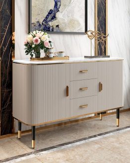 Meja tembok meja konsul stainless marmer