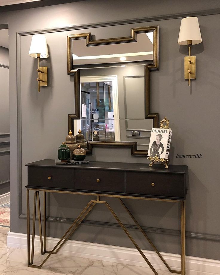 meja konsul modern minimalis Meja konsul modern meja tembok stainless steel