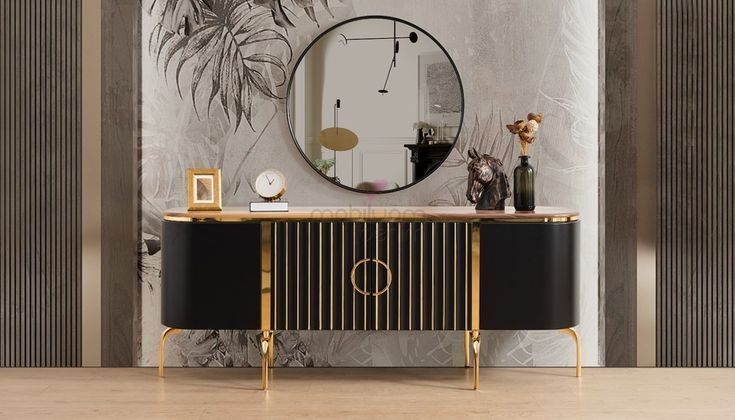 Meja stainless konsul modern minimalis hias