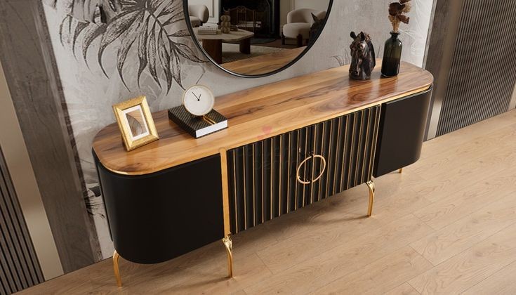 Meja stainless konsul modern