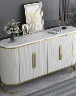 Meja konsul meja tembok stainless steel marmer